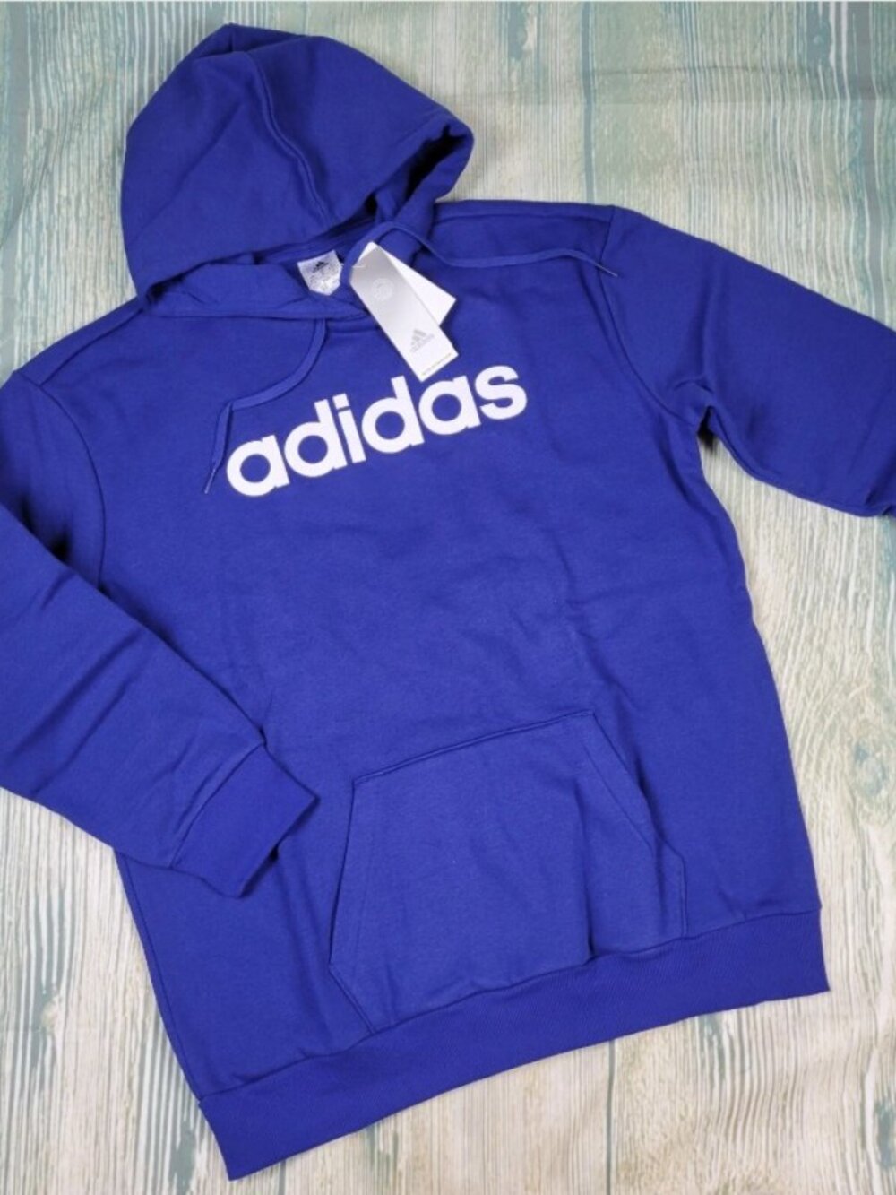 New ADIDAS Blue Pullover Hoodie